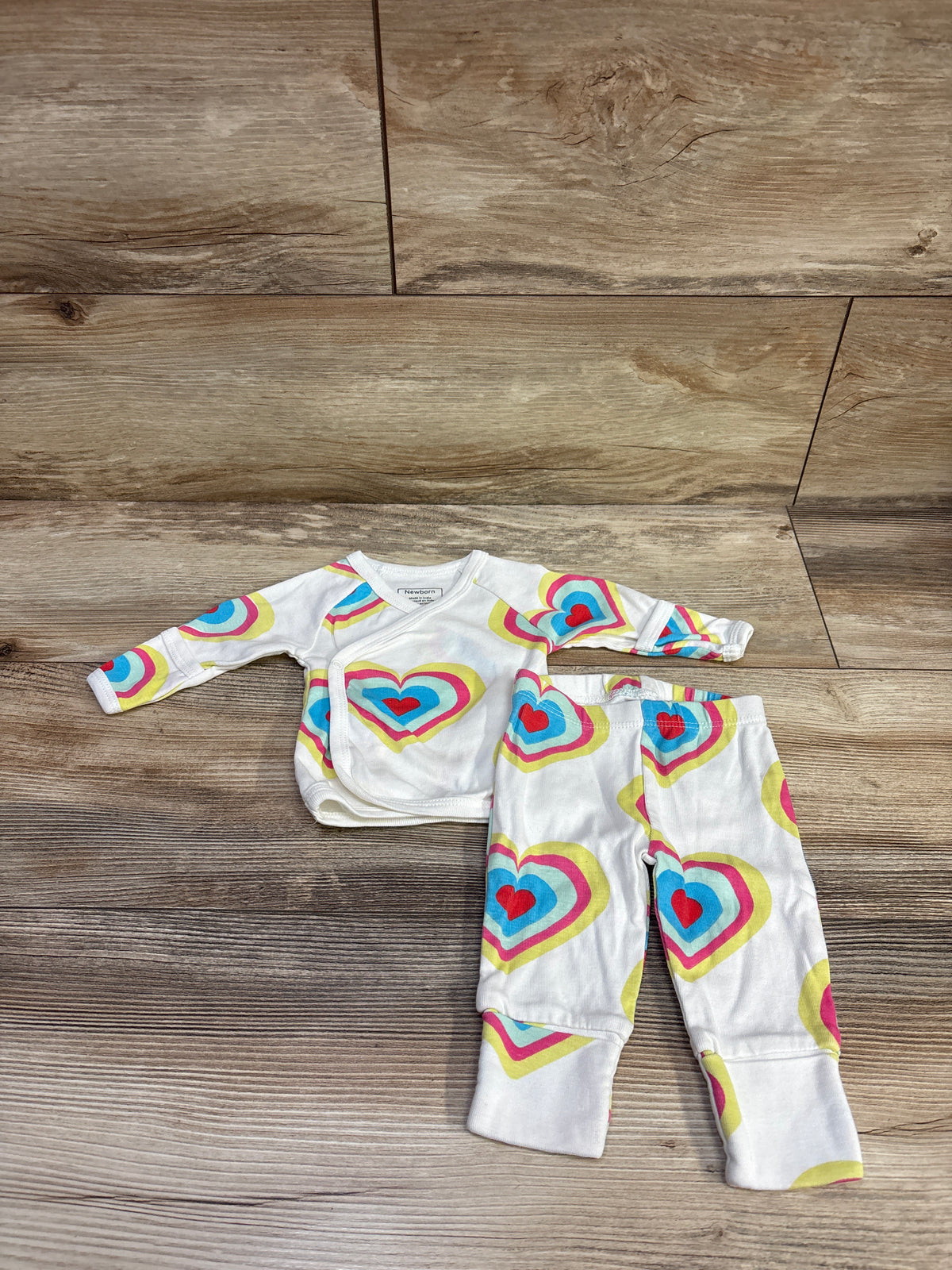 Monica + Andy x Paris Hilton 2pc Shirt & Pants Set White sz Newborn