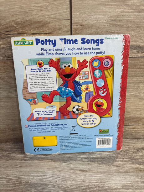 Sesame Street Potty Time Songs Board/Song Book - Me n Mommy To Be