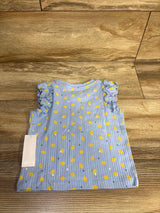 NEW Wonder Nation Ribbed Lemon Tank Top Blue sz 18m