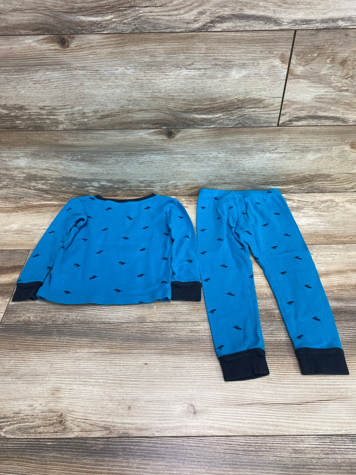 Carter's 2pc Dino Pajama Set Blue sz 3T