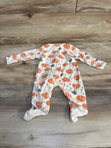 Little Planet Pumpkin Print Sleeper White sz 3m - Me n Mommy To Be