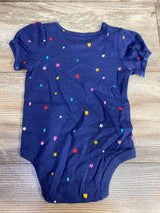 NEW Okie Dokie Navy Blue Puff Sleeve Bodysuit sz 6m