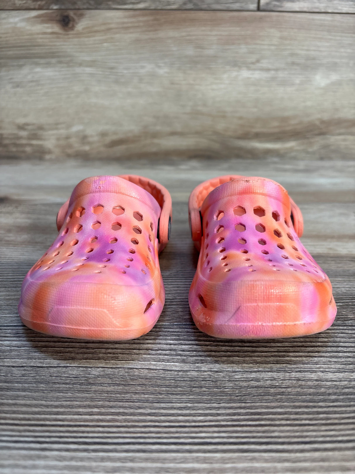 Joybees Varsity Clogs in Melon Cloud Tie Dye sz 6/7c