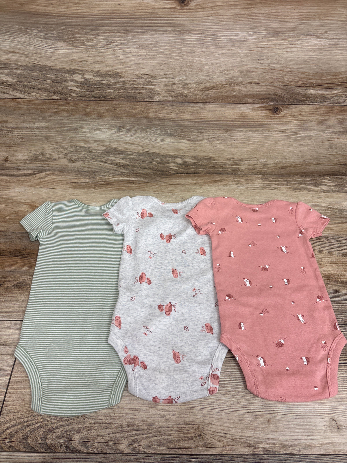 Carter's 3pk Bodysuit Set Pink sz 6m