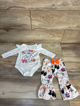 NWOT Spooky Vibes Bodysuit & Pants Set White sz 0-3m