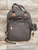 Dikaslon Diaper Bag Backpack with Portable Changing Pad - Brown