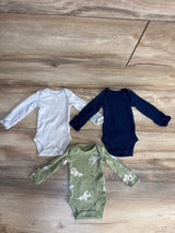 Carter's 3pk Bodysuit Set Light Blue sz Preemie