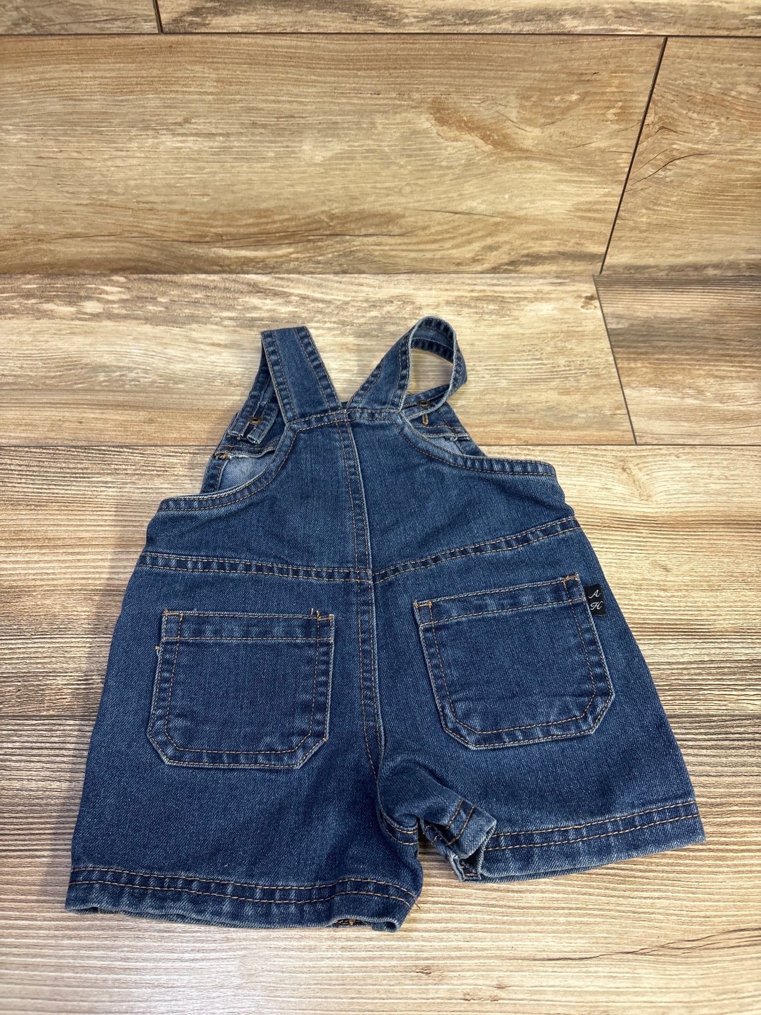 American Hawk Denim Shortalls Blue sz 6-9m