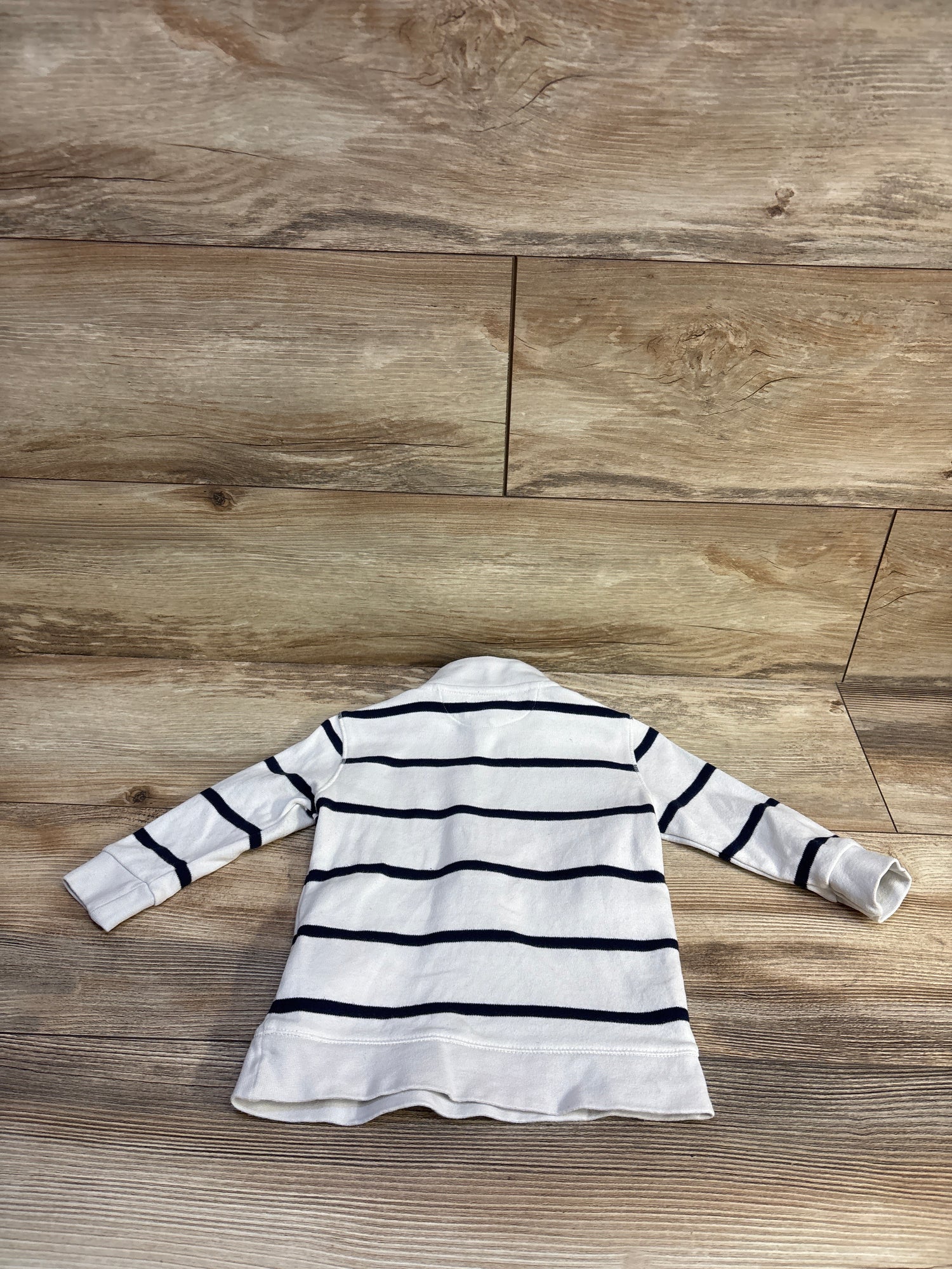 Ralph Lauren Striped Half-Zip Sweater White sz 24m