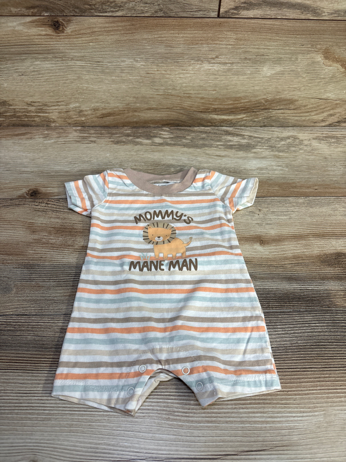 Le Top Bebe Mommy's Mane Mane Shortie Romper Brown sz 0-3m