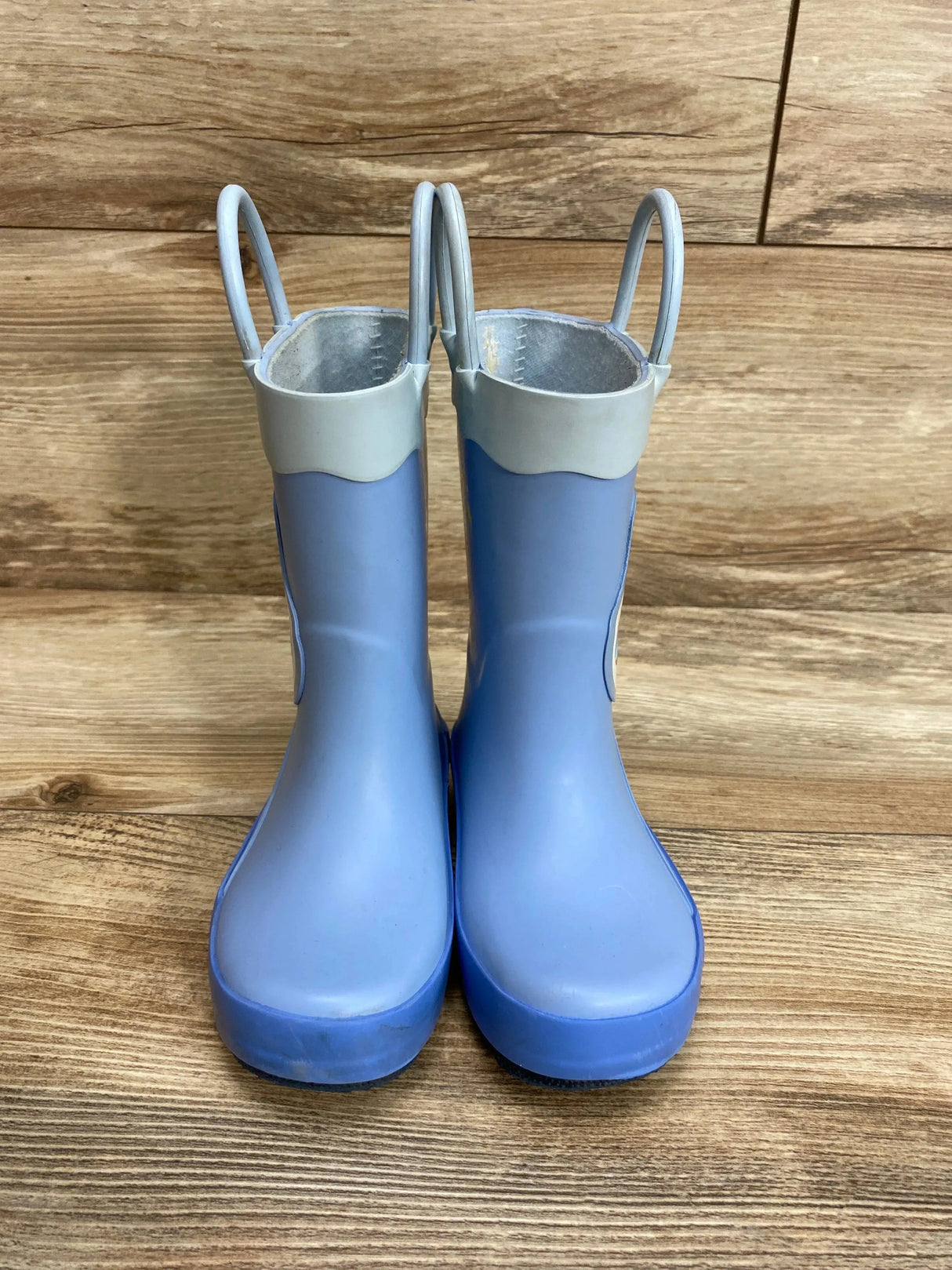 Cat & Jack Jasper Shark Rain Boots Blue sz 7c