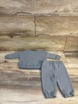 Peanuts Ribbed Snoopy Sweatshirt & Joggers Grey sz 0-3m