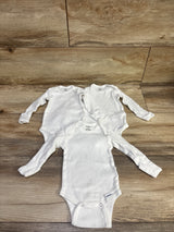 Gerber 3pk Bodysuit Set White sz 0-3m