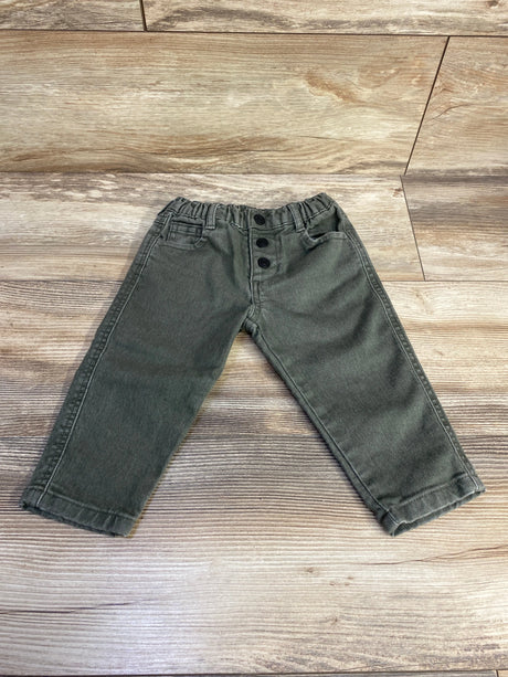 Easy-Peasy Pull On Jeans Green sz 12m - Me n Mommy To Be