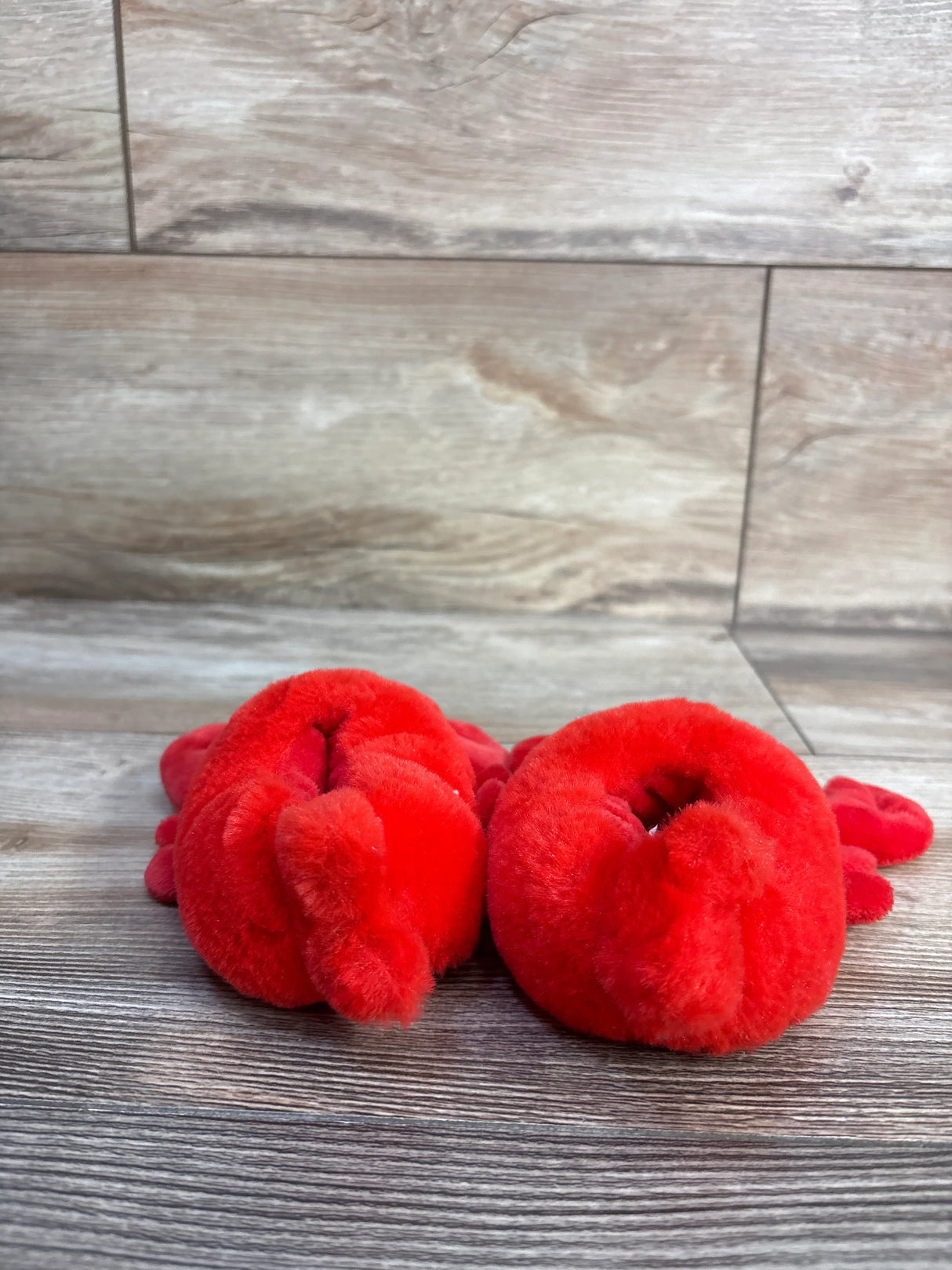 Plush Lobster Slippers Red sz 3/5c