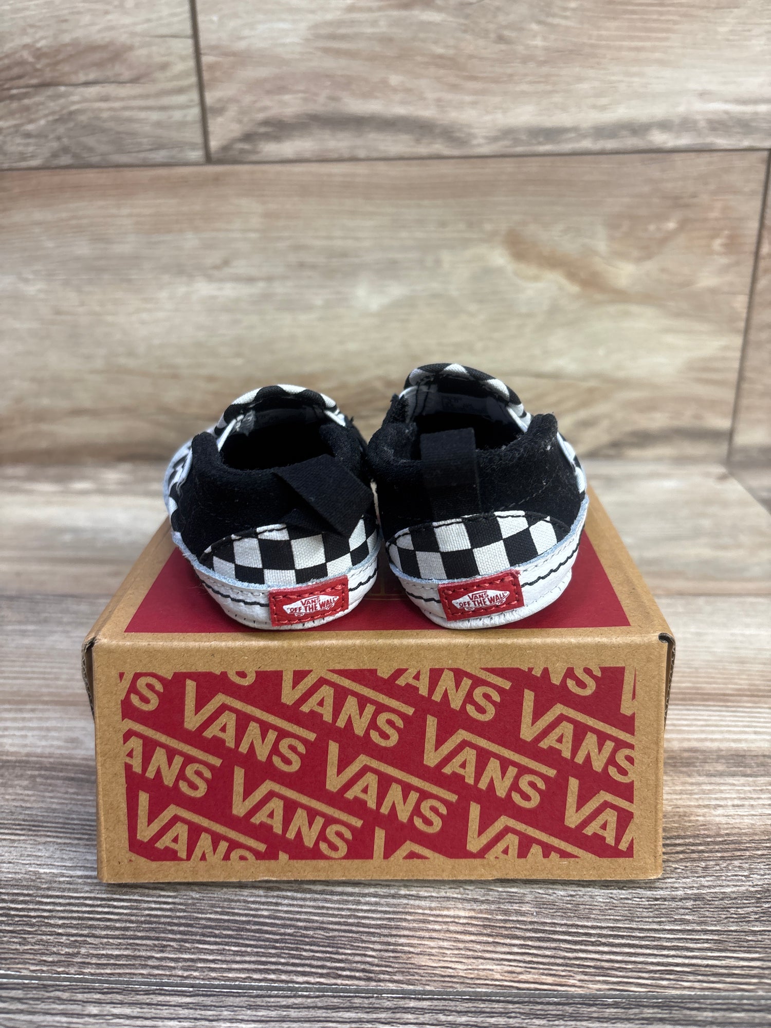 Vans Slip On V Crib Shoes Checkerboard sz 3c