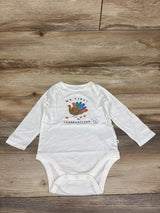 NEW Baby Gap My First Thanksgiving Long Sleeve Bodysuit Ivory sz 18-24m
