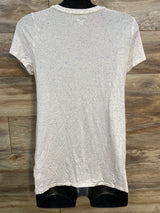 Motherhood Speckled Maternity Shirt Ivory sz Medium