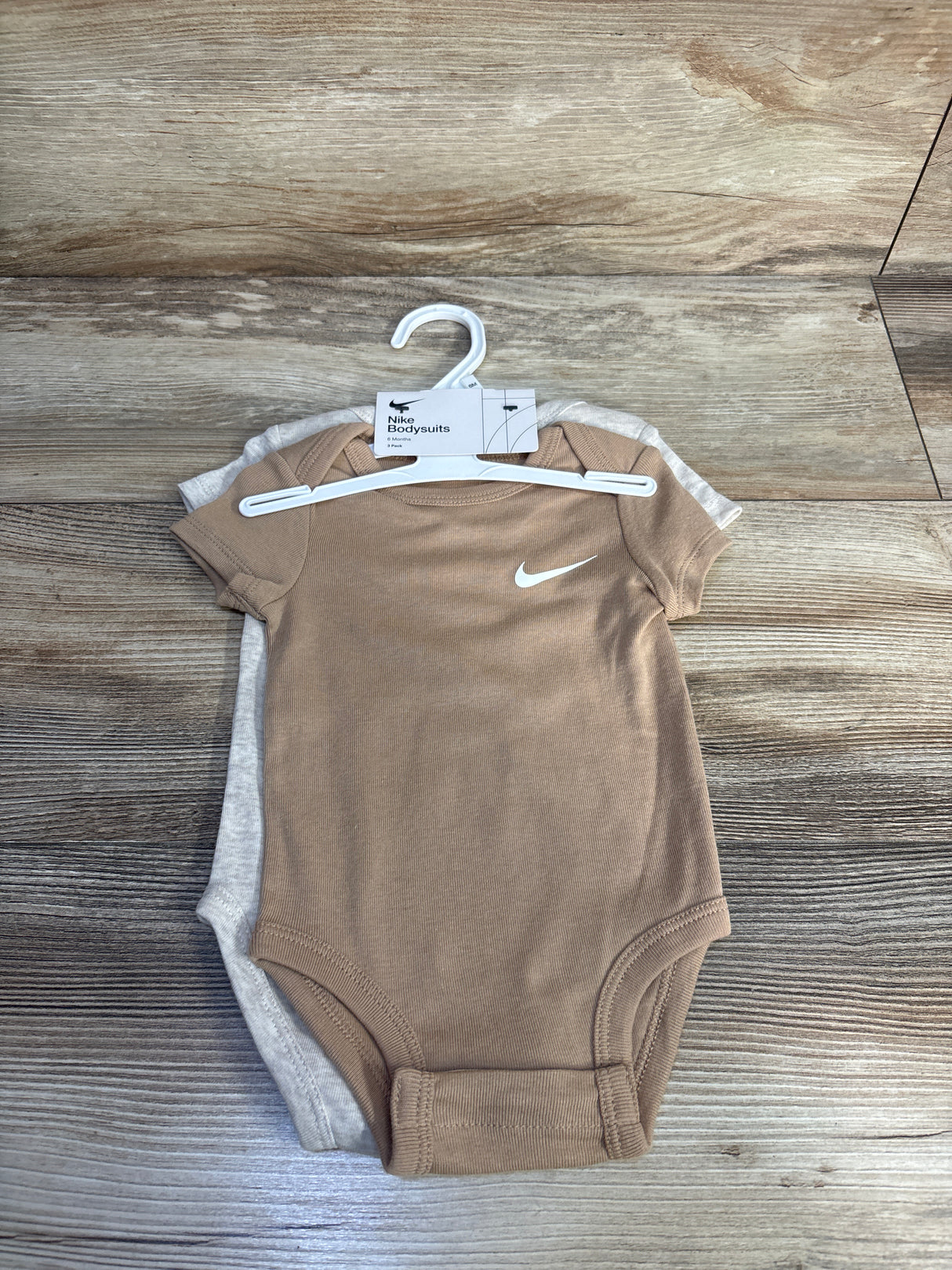 NEW Nike 2pk Bodysuits Tan sz 6m