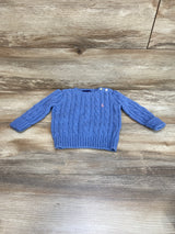 Ralph Lauren Blue Cable-Knit Cotton Sweater sz 9m