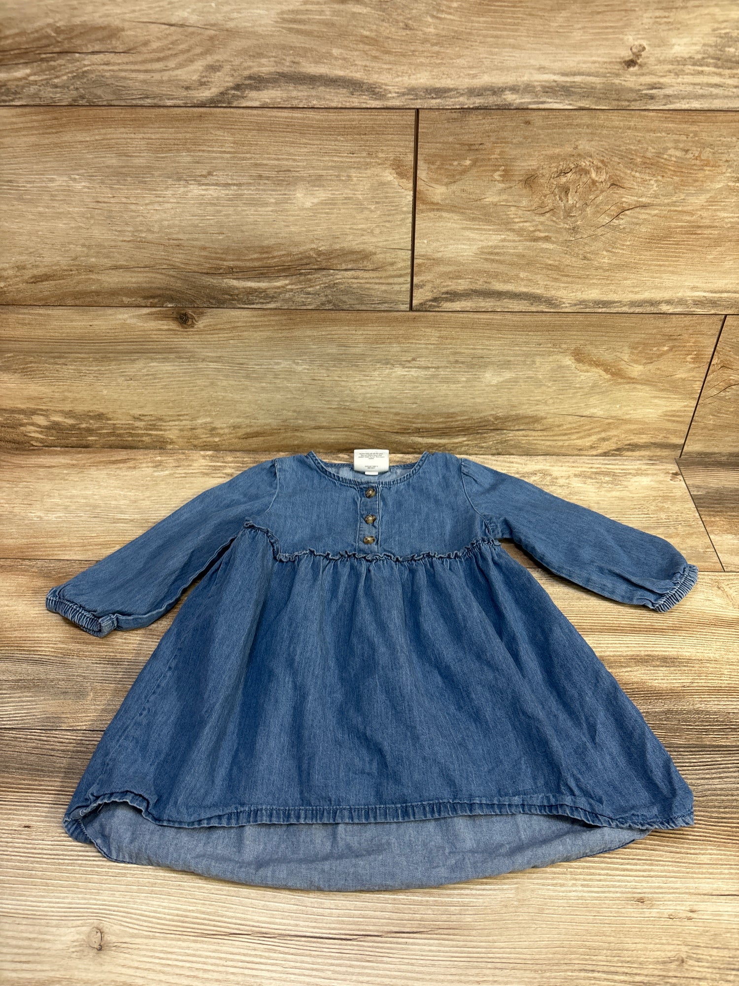 Okie Dokie Chambray Dress Blue sz 2T