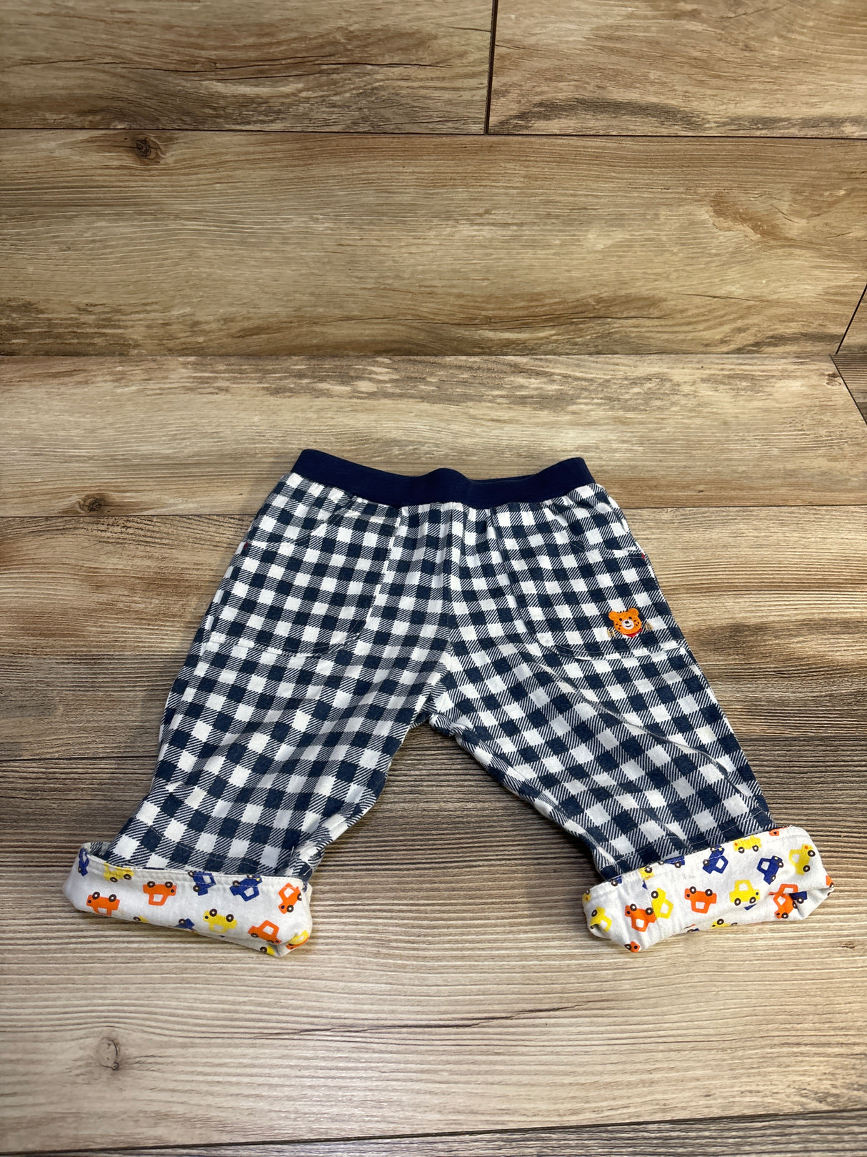 Miki House x Hot Biscuits Cropped Gingham Pants Blue sz 3/4T