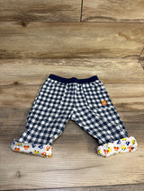 Miki House x Hot Biscuits Cropped Gingham Pants Blue sz 3/4T