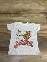 Laughing Giraffe 'Tis The Season Shirt White sz 0-3m