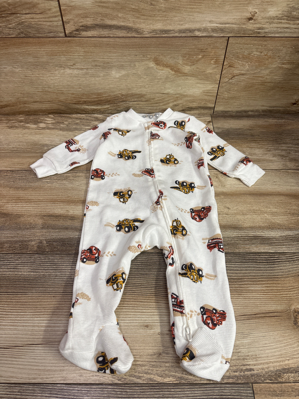 Child of Mine Waffle Knit Sleeper White sz 3-6m