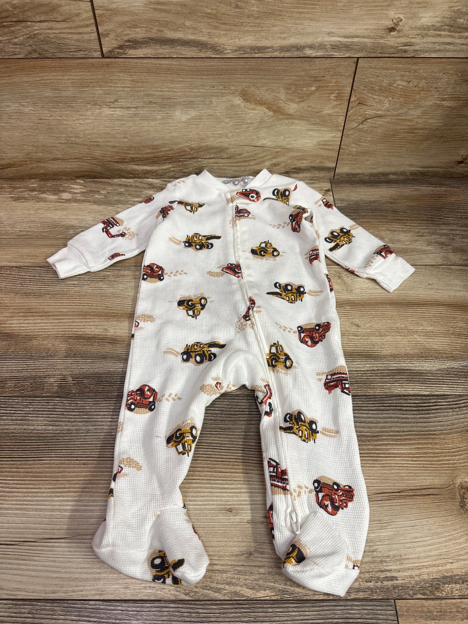 Child of Mine Waffle Knit Sleeper White sz 3-6m