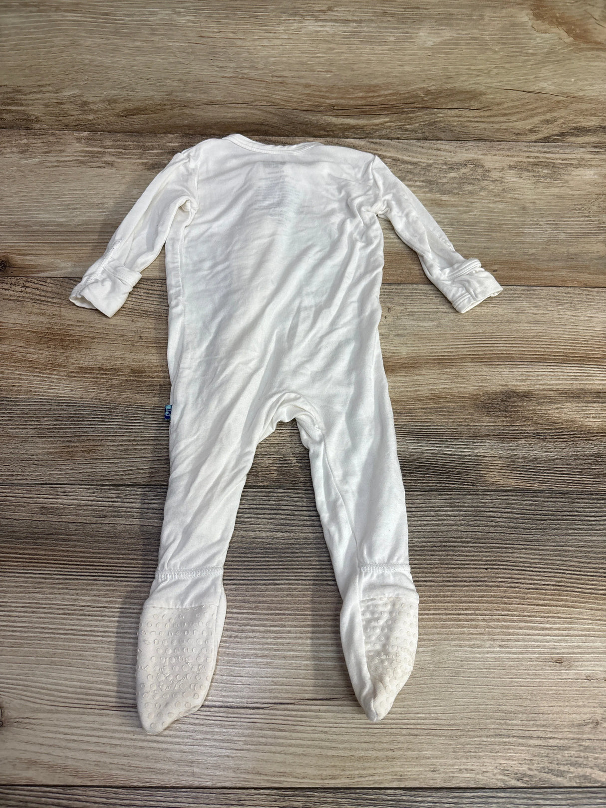 KicKee Pants Footie in Solid White sz 0-3m