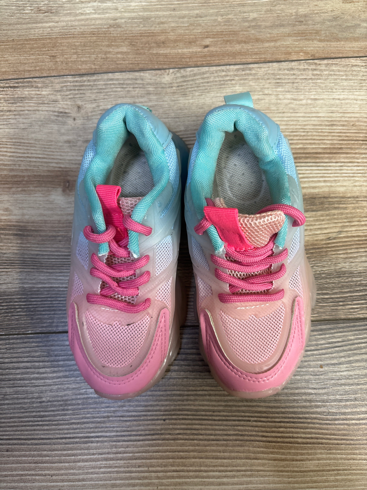 Mix&Max Ombre Light-Up Sneakers Pink sz 9c