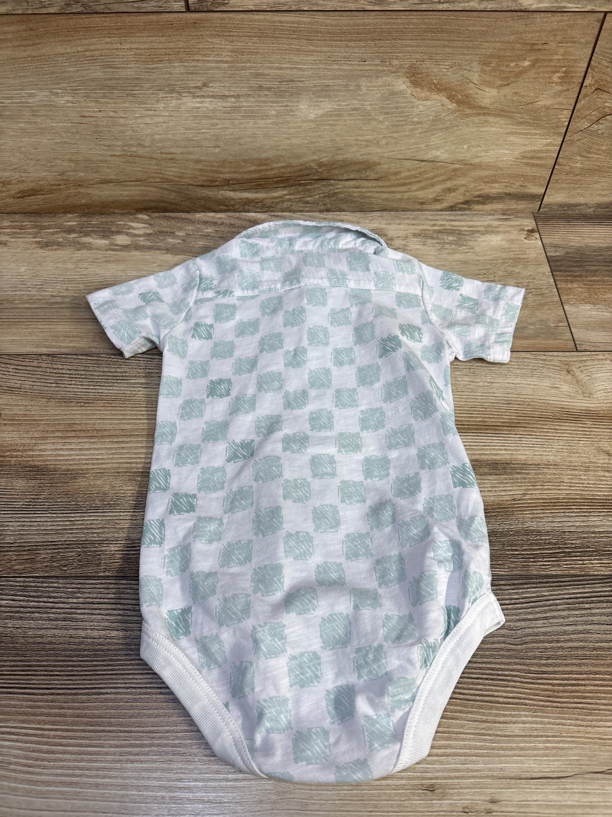 American Hawk Button Up Bodysuit White sz 6/9m