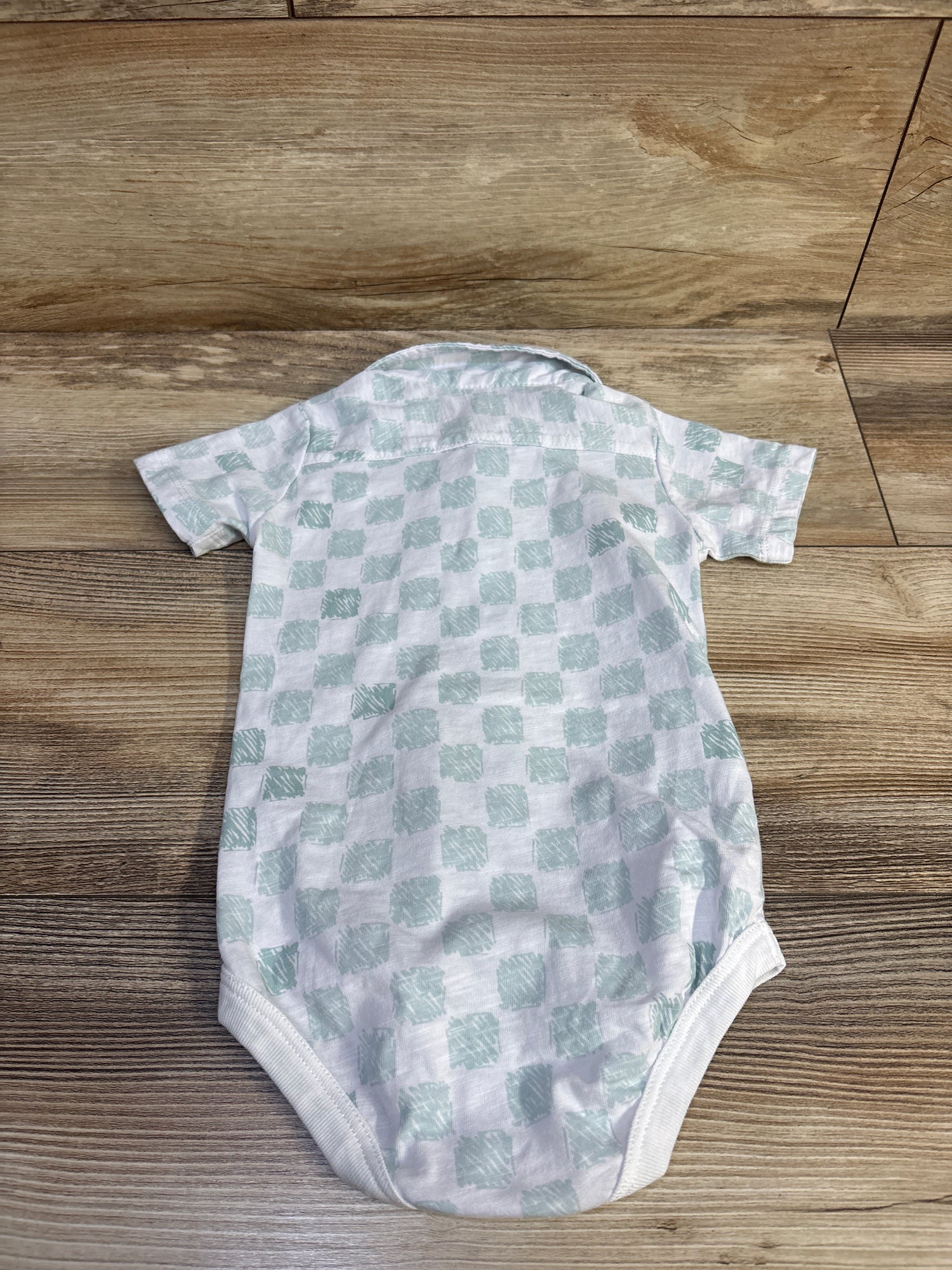 American Hawk Button Up Bodysuit White sz 6/9m