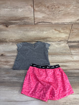 Nike 2pc Dri-Fit Shirt & Shorts Set Grey sz 18m