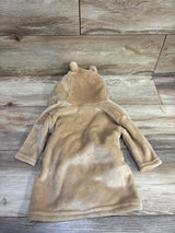Modern Baby Bear Plush Hooded Bath Robe Tan sz 0-9m