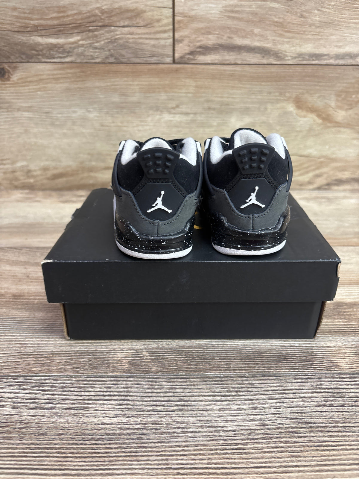 NEW Air Jordan 4 Retro TD 'Fear' Sneakers sz 4c