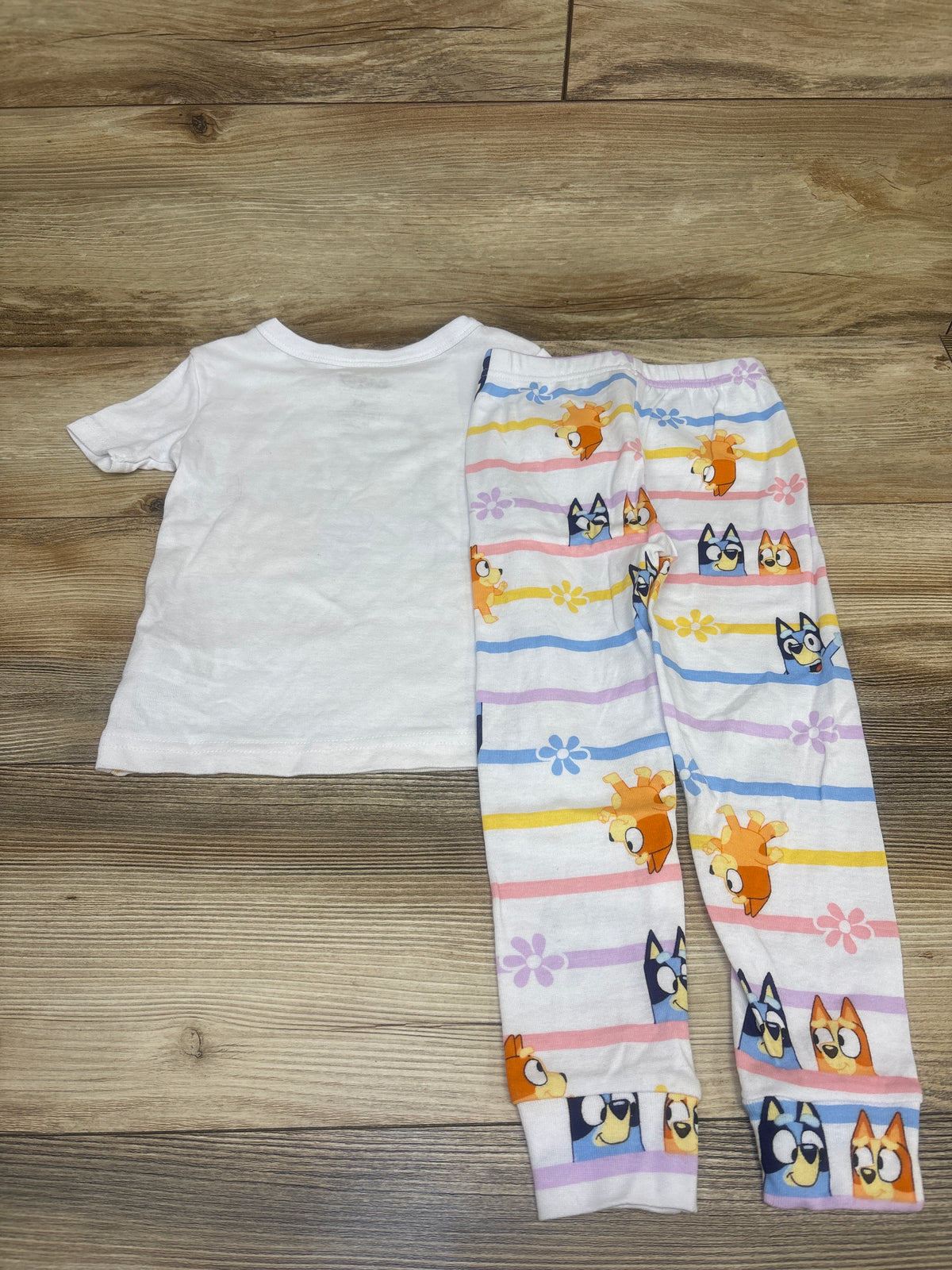 Bluey 2pc Pajama Set White sz 4T