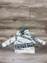 Shein Pullover Money Hoodie Cream sz 9-12m