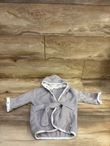 Snug Hooded Terry Cloth Robe Grey sz 0-9m