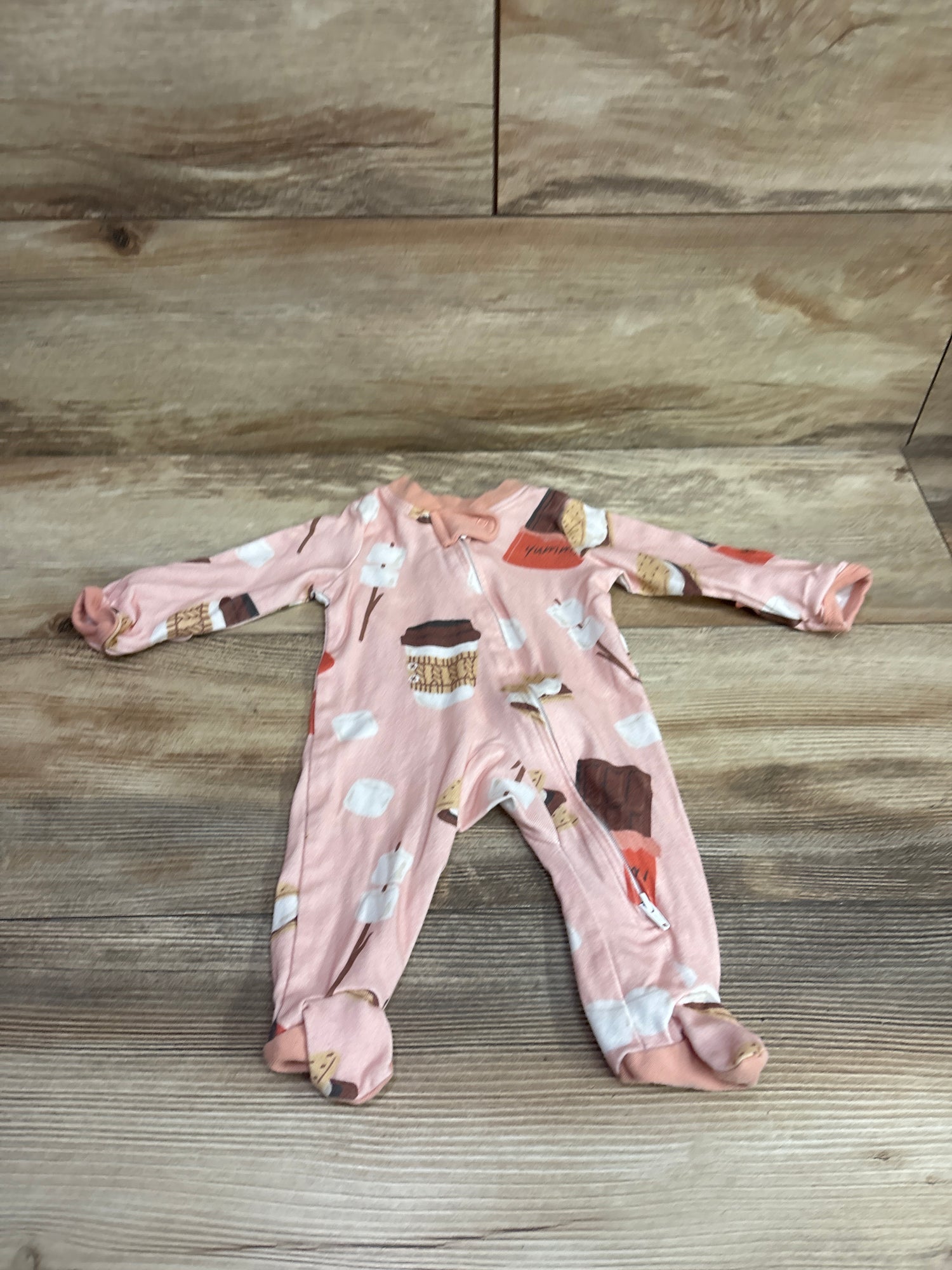 Honest Baby S'mores Sleeper Pink sz Newborn