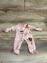 Honest Baby S'mores Sleeper Pink sz Newborn