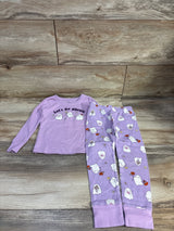 Old Navy 2pc 'Let's Go Ghouls' Pajama Set Purple sz 3T