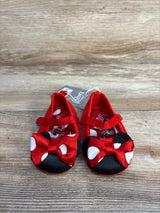 NEW Disney Baby Minnie Mouse Soft Sole Shoes Red sz 2/3c