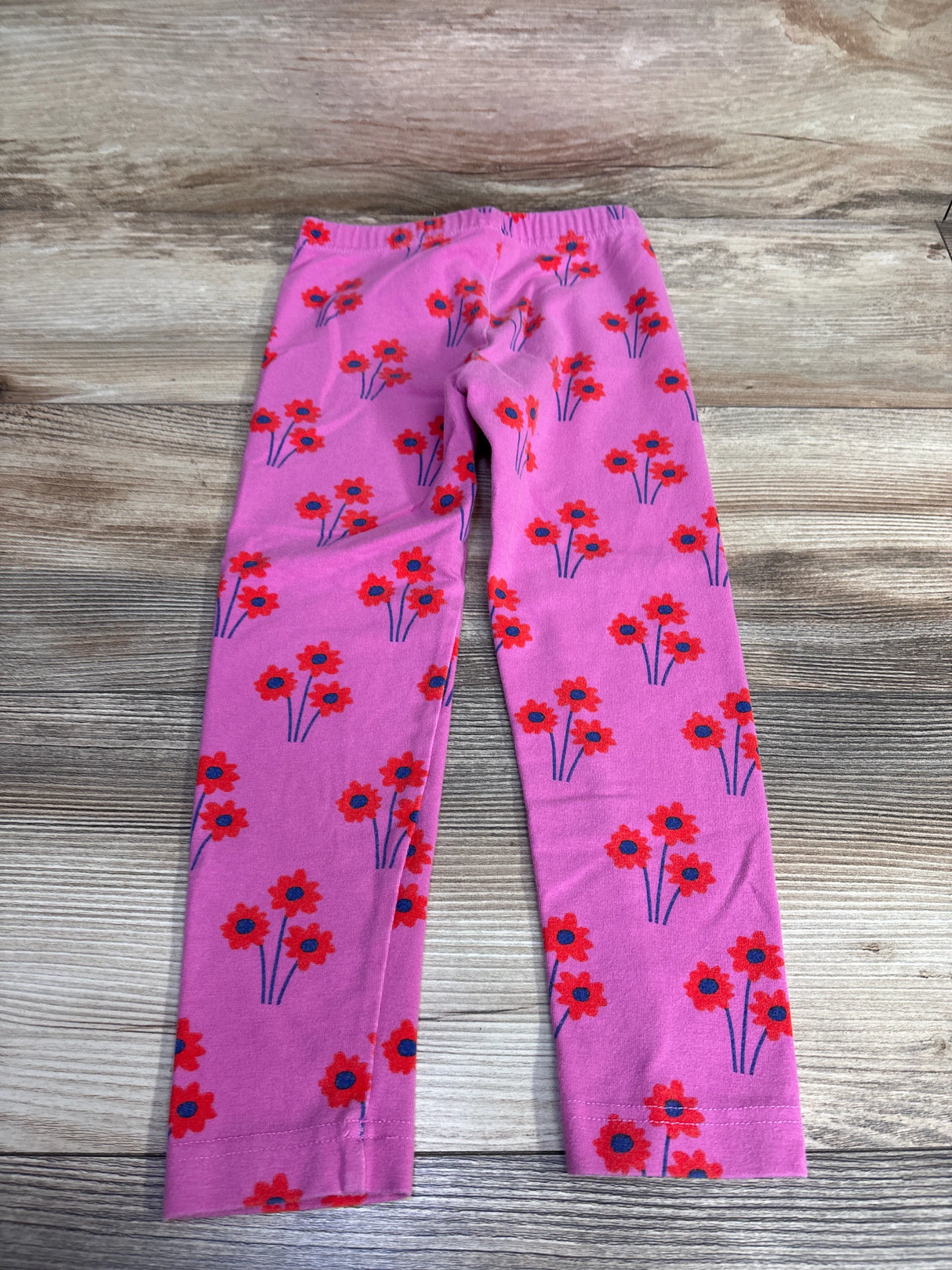 Hanna Andersson Floral Print Leggings Pink sz 4T