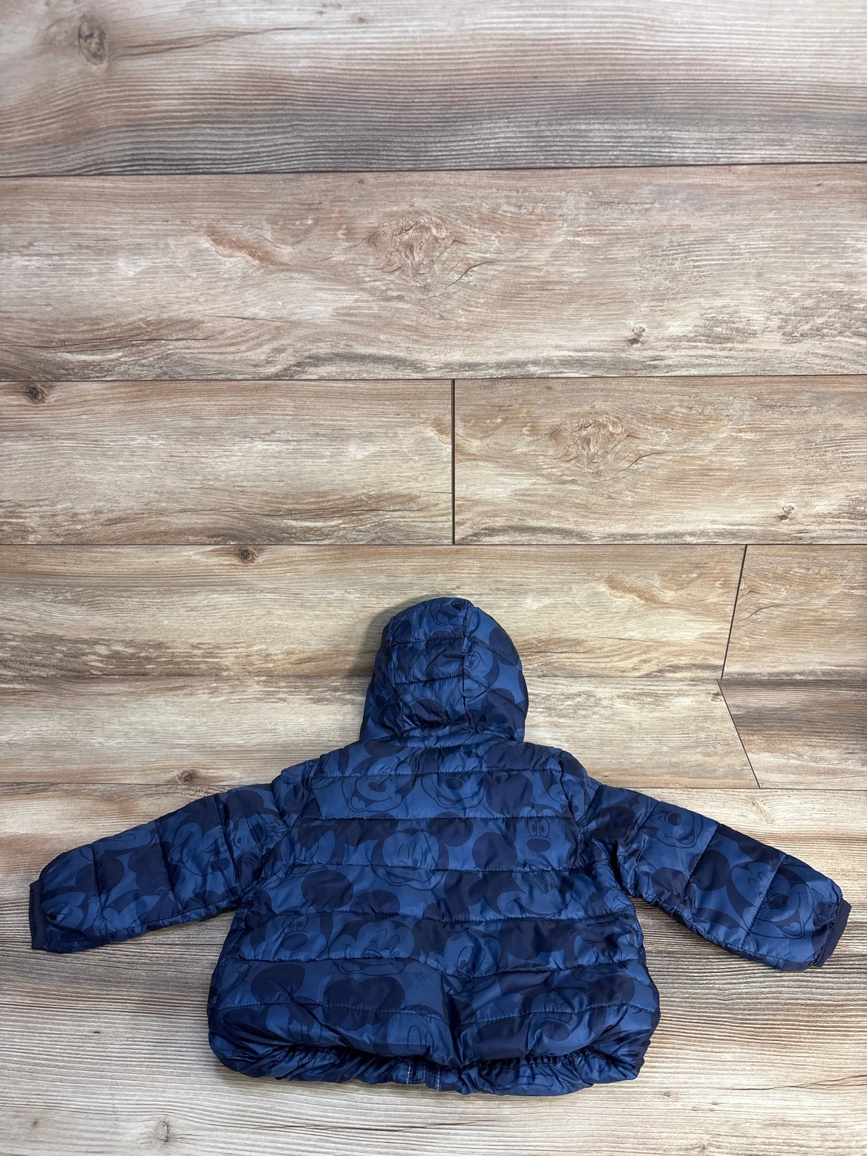 Baby Gap x Disney Mickey Mouse Puffer Jacket Blue sz 18-24m