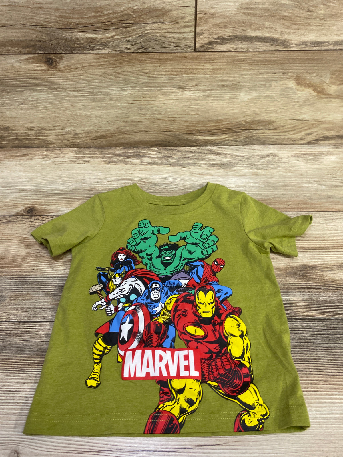 Marvel Super Hero Shirt Green sz 3T