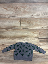 NEW Okie Dokie Dinosaur Knit Sweater Grey sz 9m