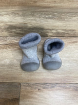 Baby Non-Slip Elastic Sock Slippers Grey Sz 4c/5c