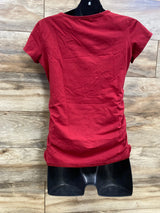 Bearsland Ruched Shirt Red sz Medium - Me n Mommy To Be
